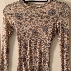Urban Outfitters Mesh floral top - Out From Under